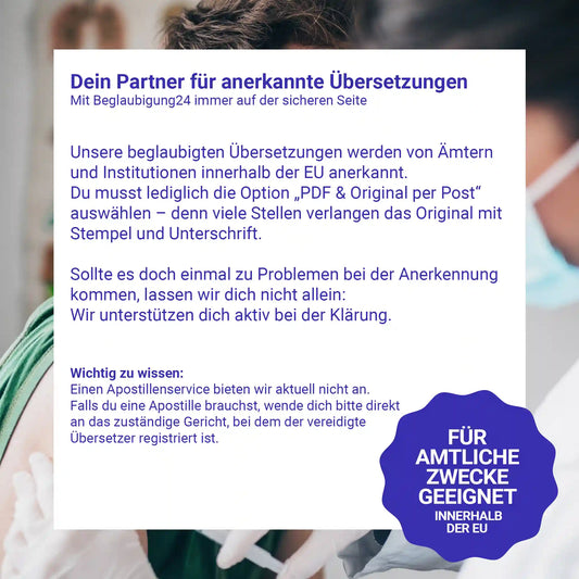 Proof of vaccination