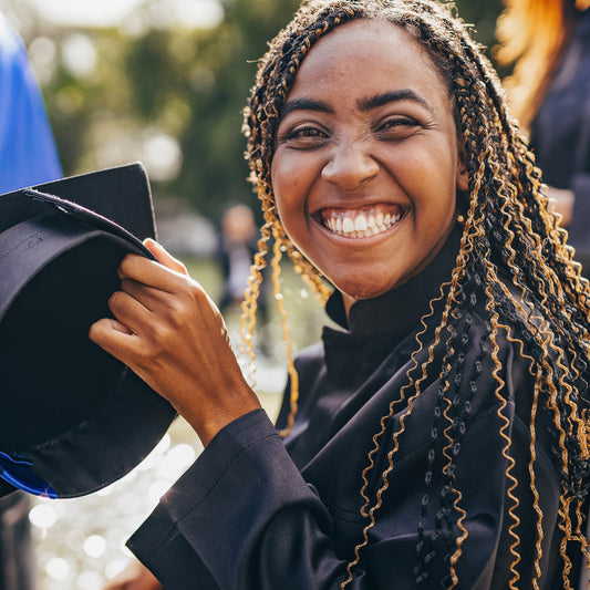 Have certificate/proof translated: A student is happy about her graduation